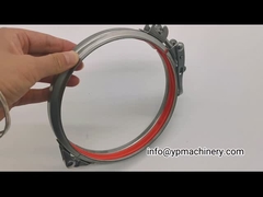 فولادی 304 نوع پیچ و مهره ای 125 میلی متری لوله های ضد زنگ گیره کانال کشی با لاستیک