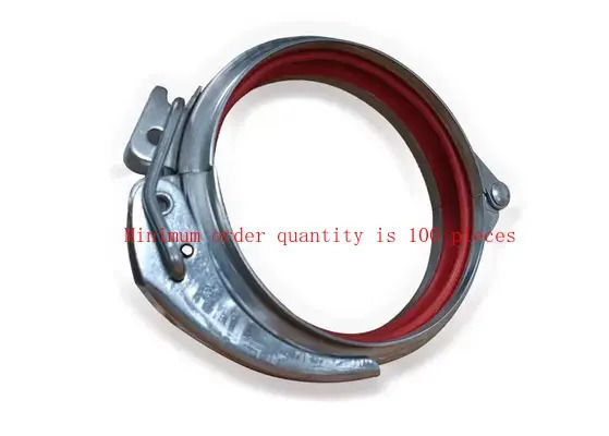 گیره لوله تهویه مجرای هوا با گیره لوله فولادی گالوانیزه لاستیکی Epdm