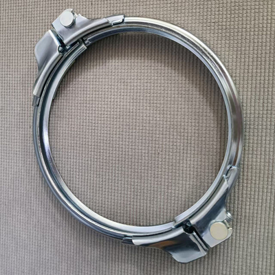 2.0mm ضخامت کار سنگین گالوانیزه یا فولاد ضد زنگ 304 کلیمپ لوله با حلقه های مهر و موم