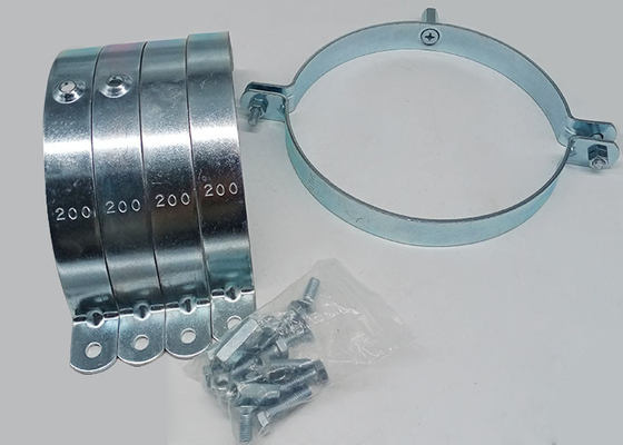 حلقه آویز گیره لوله شکاف گرد 200 میلی متری برای صنعتی ضخامت 2.5 میلی متر